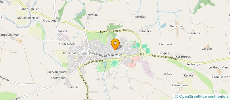 localisation de l'entreprise S.C.I. DES BLEUETS  PLOUARZEL