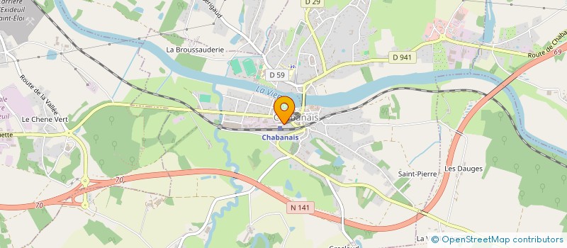 localisation de l'entreprise S.C.I DES BOUVIERES  CHABANAIS