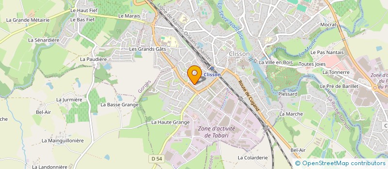 localisation de l'entreprise S.C.I. DES CHARMES  CLISSON