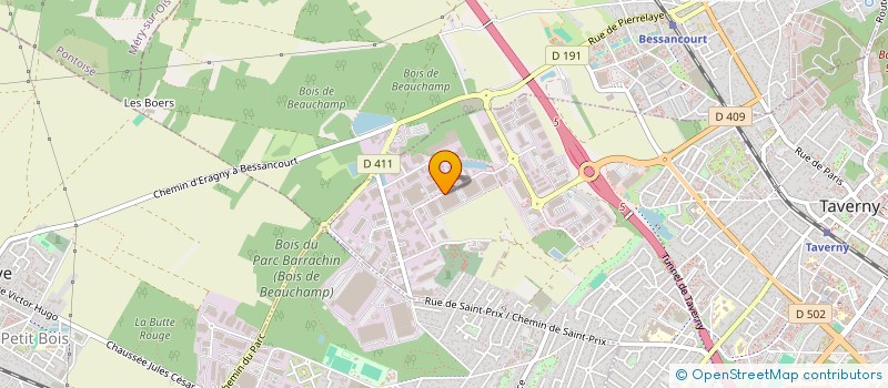 localisation de l'entreprise S.C.I DES CHATAIGNIERS  TAVERNY