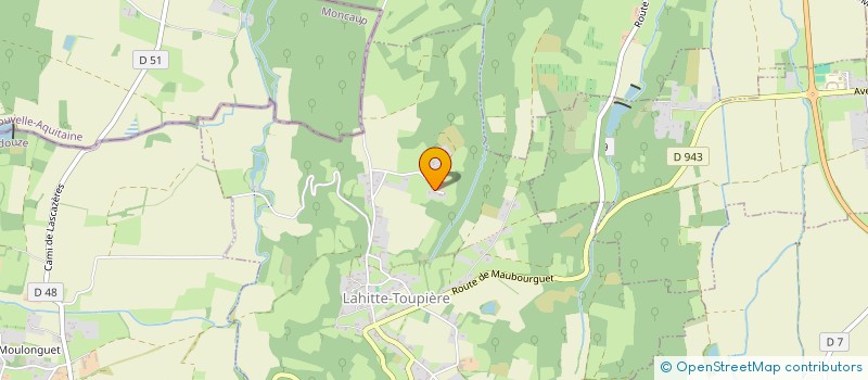 localisation de l'entreprise S.C.I. DES CHEMINS DU MIEL  LAHITTE-TOUPIERE