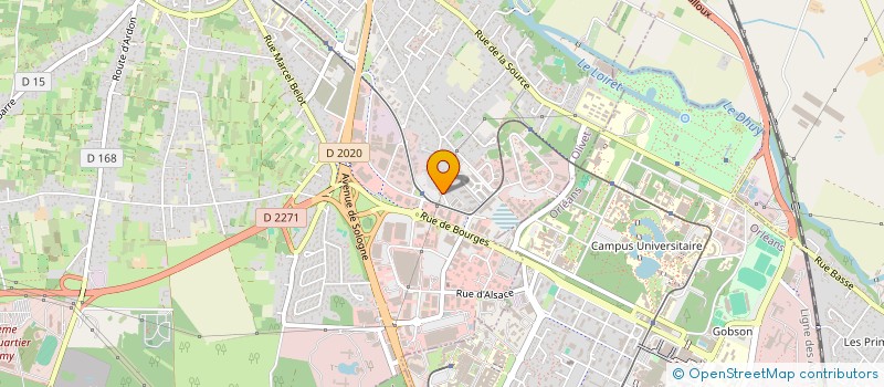 localisation de l'entreprise S.C.I. DES CLATZ à OLIVET