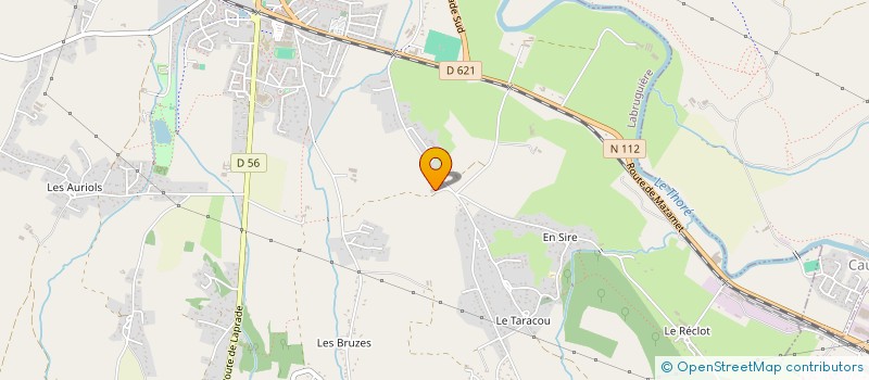 localisation de l'entreprise S.C.I. DES CUNS  LABRUGUIERE