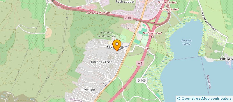 localisation de l'entreprise S.C.I. DES ETOILES  NARBONNE