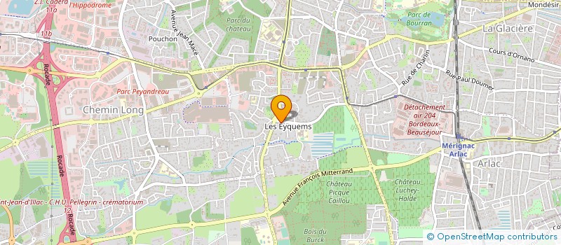 localisation de l'entreprise S.C.I. DES EYQUEMS à MERIGNAC