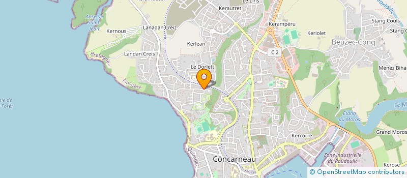 localisation de l'entreprise S.C.I. DES GERANIUMS  CONCARNEAU