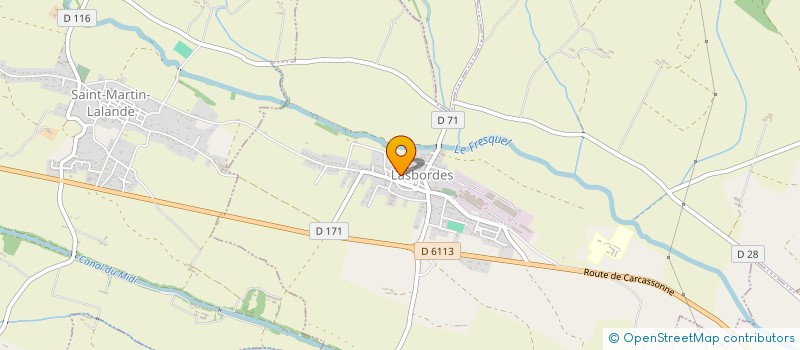 localisation de l'entreprise S.C.I. DES GILETS à LASBORDES