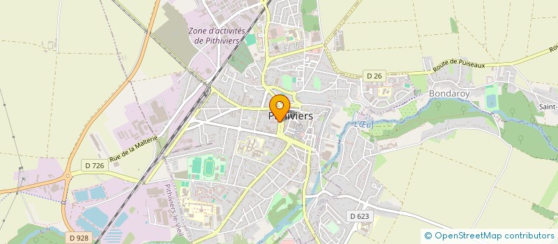 localisation de l'entreprise S.C.I DES GRANDS CHAMPS  PITHIVIERS