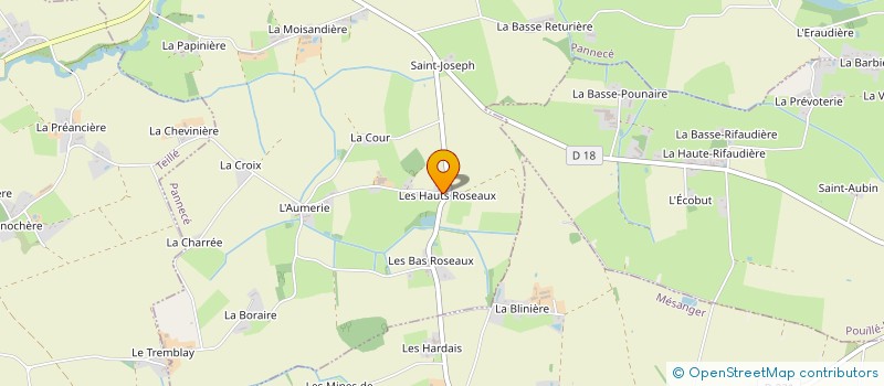 localisation de l'entreprise S.C.I. DES HAUTS ROSEAUX  PANNECE