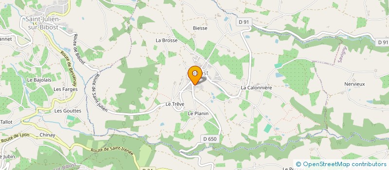 localisation de l'entreprise S.C.I. DES LAURIERS  BIBOST