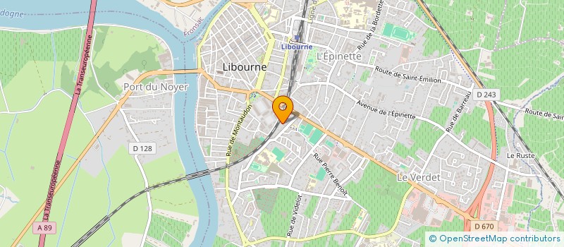 localisation de l'entreprise S.C.I. DES LILAS  LIBOURNE