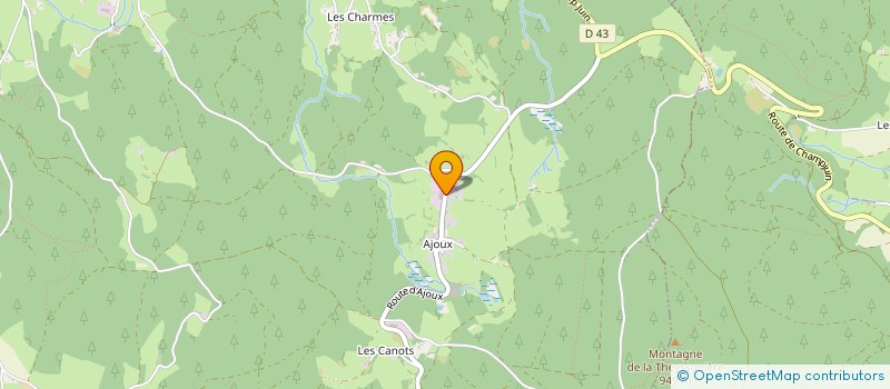 localisation de l'entreprise S.C.I. DES MONTS D'AJOUX  SAINT-IGNY-DE-VERS