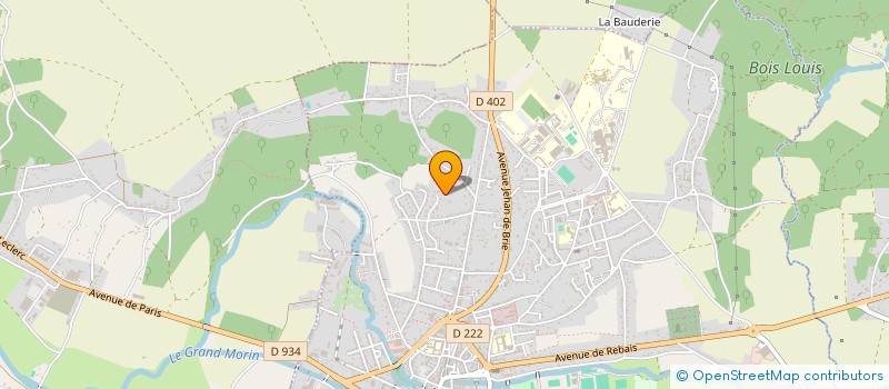 localisation de l'entreprise S.C.I. DES POETES.  COULOMMIERS