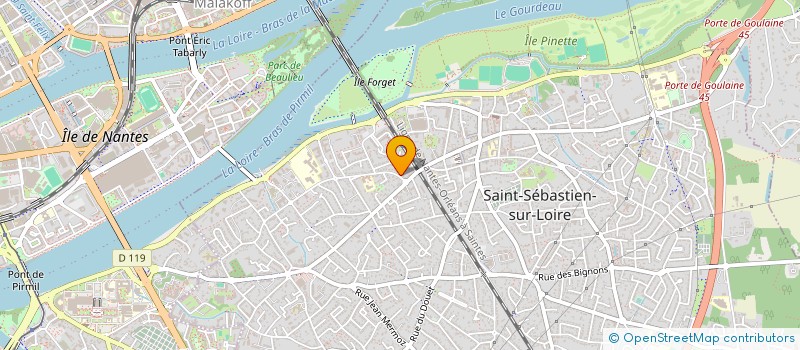 localisation de l'entreprise S.C.I. DES POIRIERS à SAINT-SEBASTIEN-SUR-LOIRE