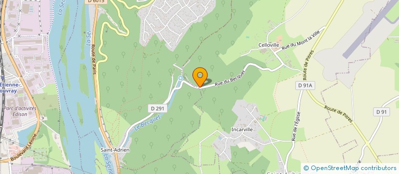 localisation de l'entreprise S.C. I DES QUATRE CHEMINS  SAINT-AUBIN-CELLOVILLE