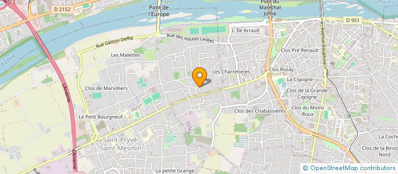 localisation de l'entreprise S.C.I.DES QUATRE TOURELLES  SAINT-PRYVE-SAINT-MESMIN