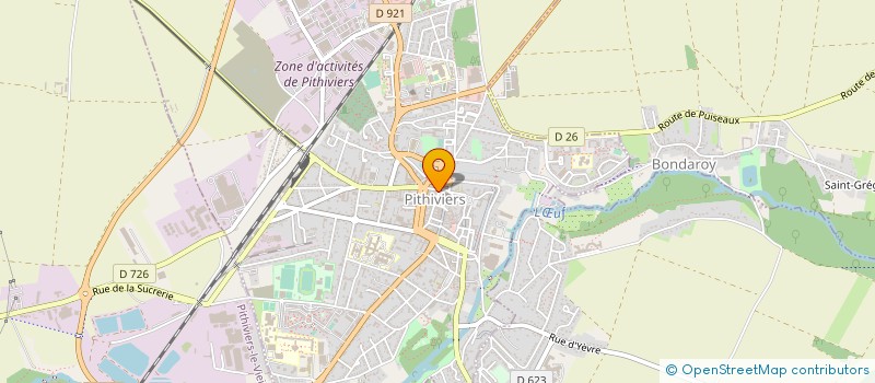 localisation de l'entreprise S.C.I. DES QUATRE VENTS  PITHIVIERS