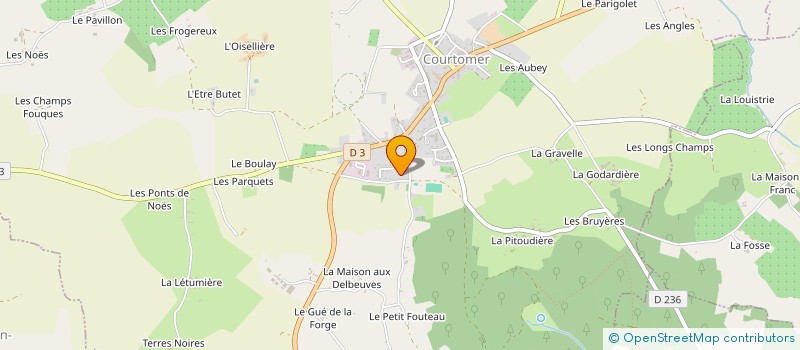 localisation de l'entreprise S.C.I. DES SAINFOINS à COURTOMER