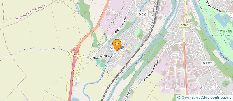 localisation de l'entreprise S.C.I. DES TROIS SAPINS  VILLENOY