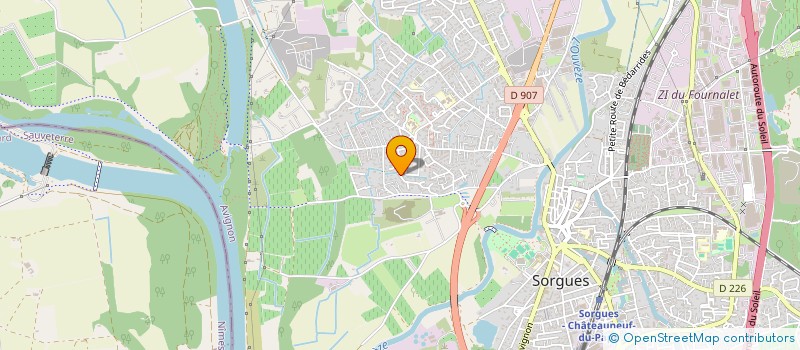 localisation de l'entreprise S.C.I DES VERDEAUX  SORGUES