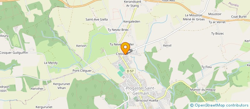 localisation de l'entreprise S.C.I. DESCAMPS-PACZKOWSKI-GOURVES-BERRIVIN  PLOGASTEL-SAINT-GERMAIN