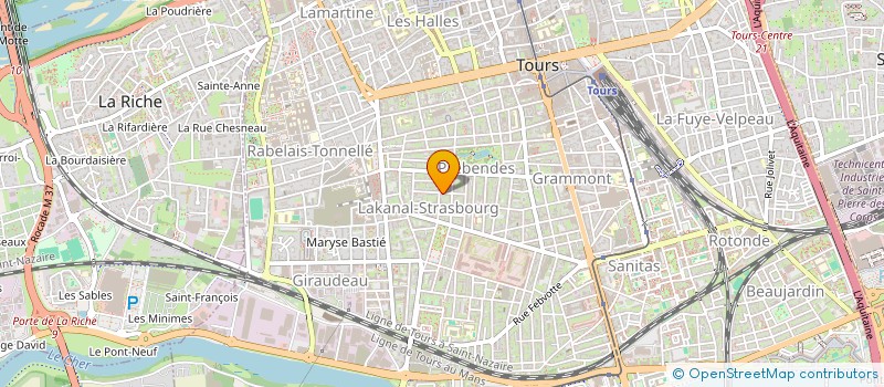 localisation de l'entreprise S.C.I. DESEUCHTABELL à TOURS