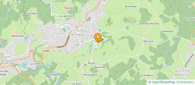 localisation de l'entreprise S.C.I. DESIDERIENNE 43  SAINT-DIDIER-EN-VELAY