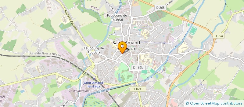 localisation de l'entreprise S.C.I. DETREZ à SAINT-AMAND-LES-EAUX