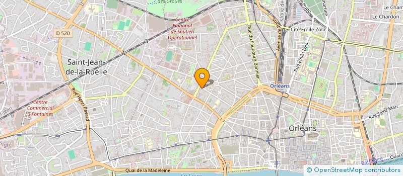 localisation de l'entreprise S.C.I DEUX BOIS à ORLEANS