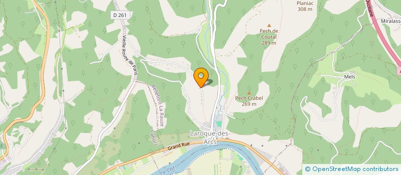 localisation de l'entreprise S.C.I DHERMY  BELLEFONT-LA RAUZE