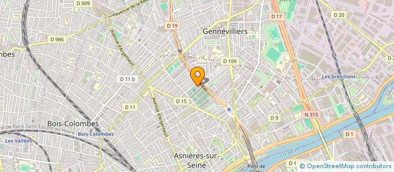 localisation de l'entreprise S.C.I. DIALEX à ASNIERES-SUR-SEINE