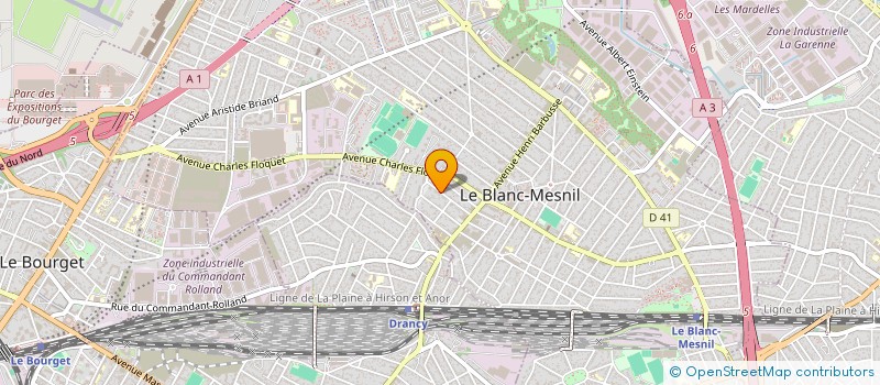 localisation de l'entreprise S.C.I. DIAMANTIAGO  LE BLANC-MESNIL