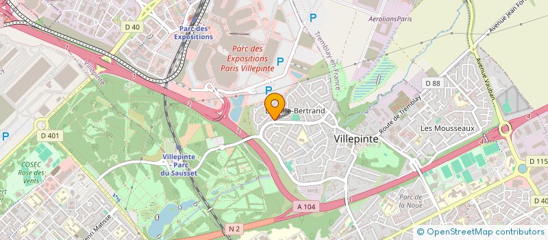 localisation de l'entreprise S.C.I. DIN à VILLEPINTE