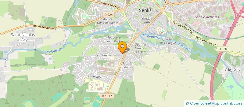 localisation de l'entreprise S.C.I. DING  SENLIS