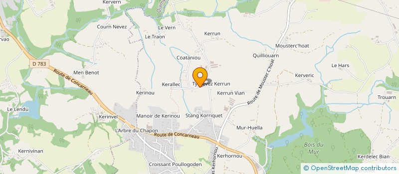 localisation de l'entreprise S.C.I. DIX-HUIT BIS  SAINT-EVARZEC