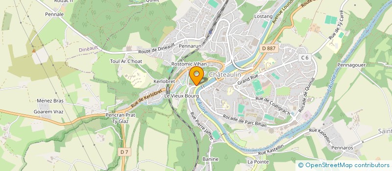 localisation de l'entreprise S.C.I. DIXTENZEHN  CHATEAULIN