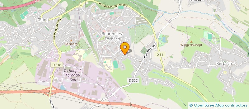 localisation de l'entreprise S.C.I DIYONN-CLARA  BEHREN-LES-FORBACH