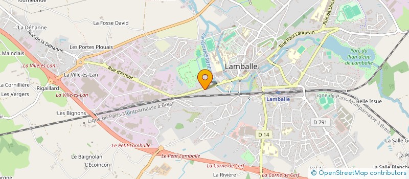 localisation de l'entreprise S.C.I. DMG  LAMBALLE-ARMOR