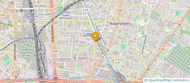 localisation de l'entreprise S.C.I DNM  AUBERVILLIERS