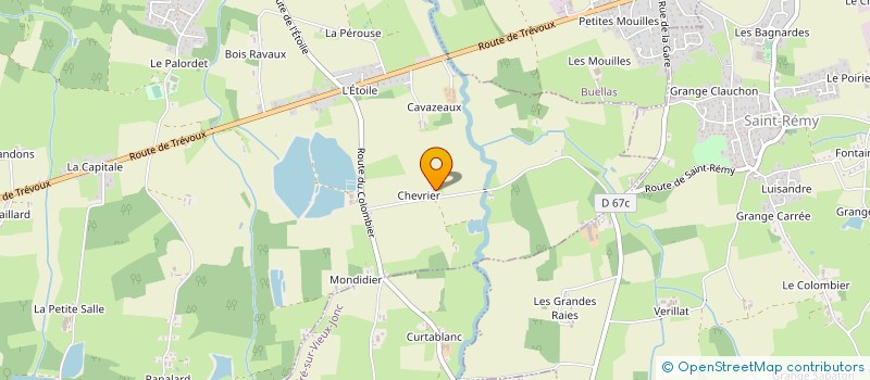 localisation de l'entreprise S.C.I. DOMAINE DE CHEVRIER  MONTRACOL