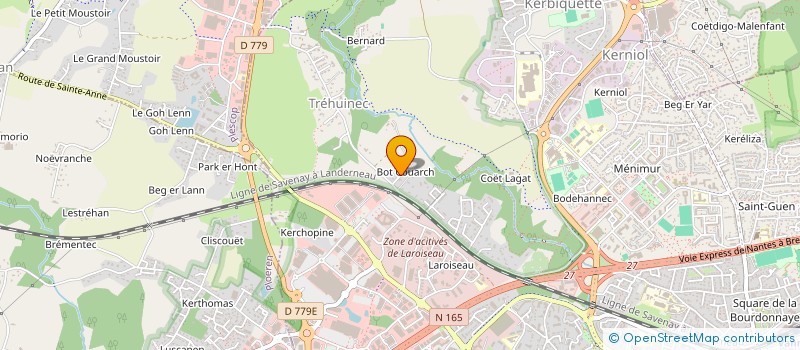 localisation de l'entreprise S.C.I. DOMBRAY à VANNES