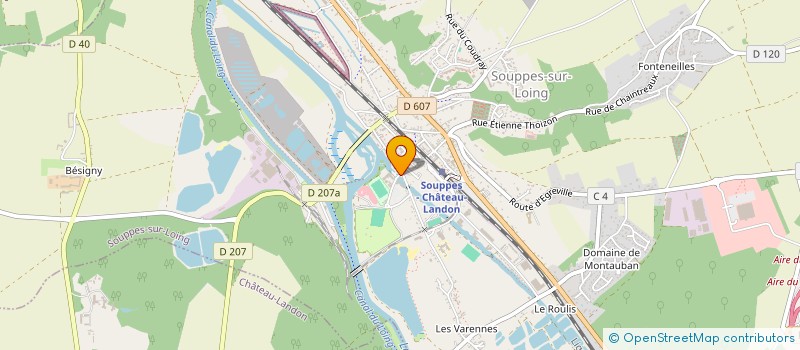 localisation de l'entreprise S.C.I. DONAJIMY  SOUPPES-SUR-LOING