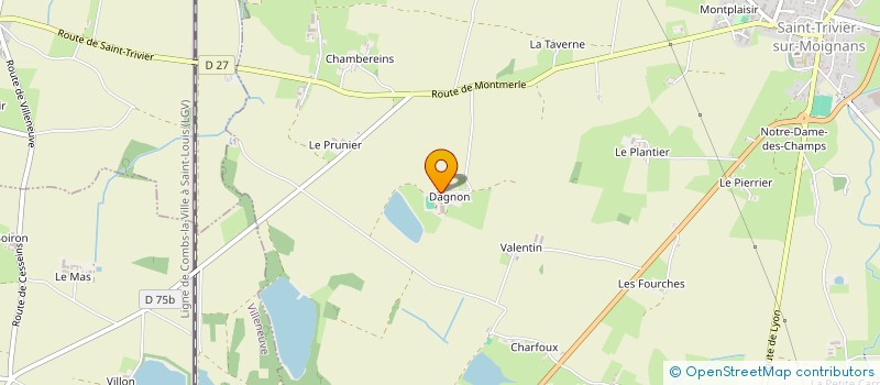 localisation de l'entreprise S.C.I. DOSE  SAINT-TRIVIER-SUR-MOIGNANS