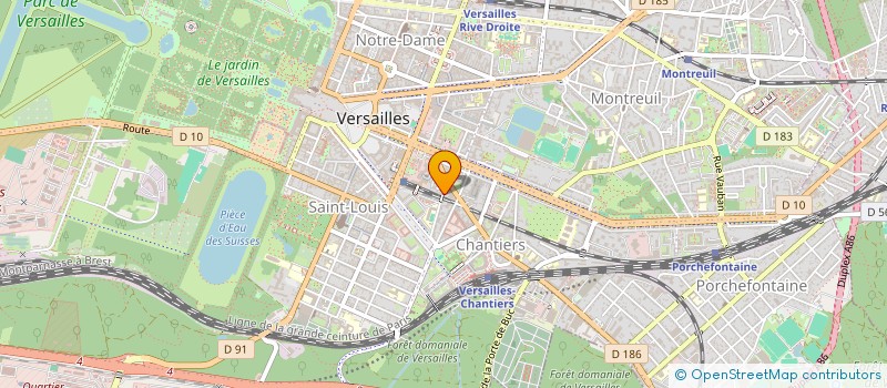 localisation de l'entreprise S.C.I DRILHON-LAIGUE à VERSAILLES