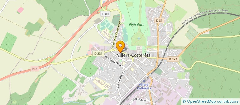 localisation de l'entreprise S.C.I. DS.DO. à VILLERS-COTTERETS