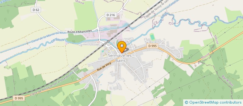 localisation de l'entreprise S.C.I DU 10 BIS RUE D'ANDERNAY  SERMAIZE-LES-BAINS