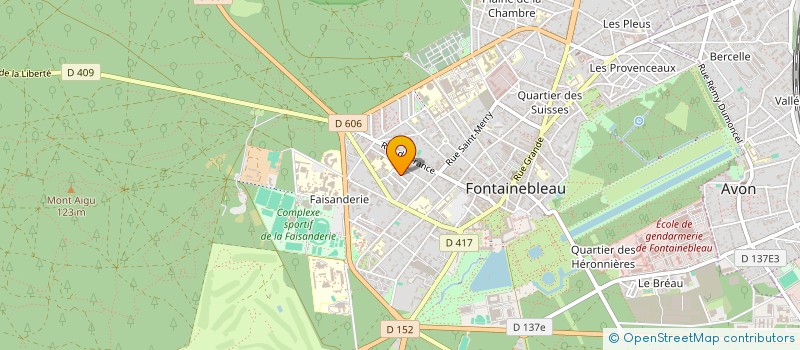 localisation de l'entreprise S.C.I. DU 10 RUE BOUQUET  FONTAINEBLEAU