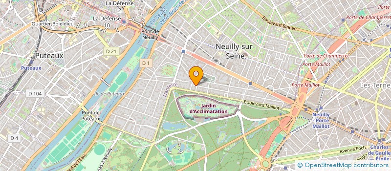 localisation de l'entreprise S.C.I. DU 106 RUE CHARLES LAFFITTE à NEUILLY-SUR-SEINE
