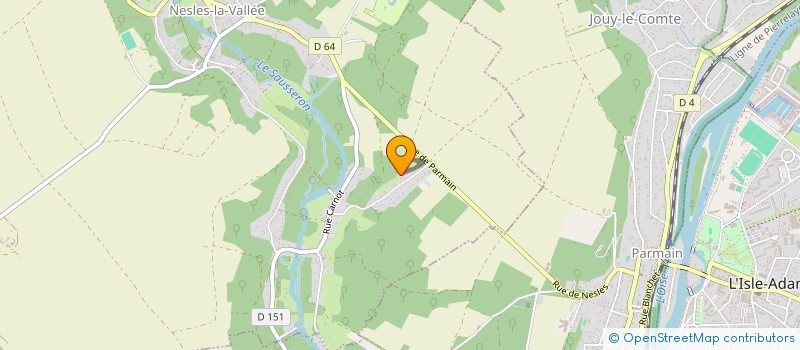 localisation de l'entreprise S.C.I. DU 135 BSP  NESLES-LA-VALLEE