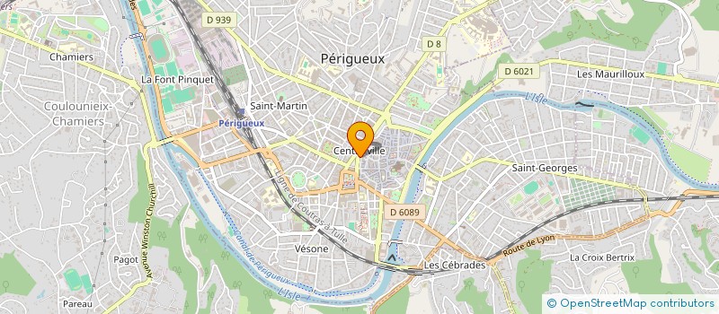 localisation de l'entreprise S.C.I. DU 22 PLACE BUGEAUD à PERIGUEUX